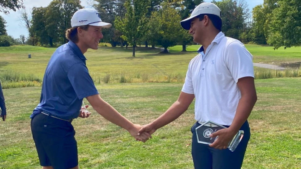 HJGT junior golfers shake hands