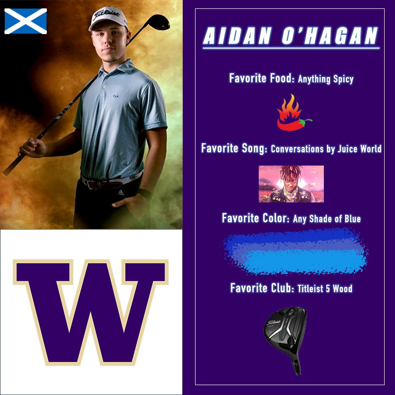 Aidan O'Hagan has committed to the University of Washington.